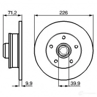 Тормозной диск BOSCH 338864 BD 274 NT151J 0986478332 - Изображение 3