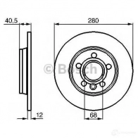 Тормозной диск BOSCH 0986478871 E1 90 R -02C0371/0044 339234 BD770 - Изображение 6