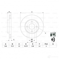Тормозной диск BOSCH 339255 0986478892 E1 90 R - 02C0074/0146 BD791 - Изображение 5