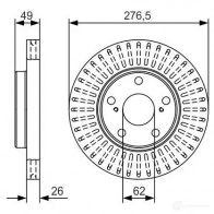 Тормозной диск BOSCH NFFKH 340202 BD 2133 0986479a62 - Изображение 8