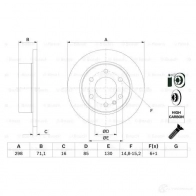 Тормозной диск BOSCH 0986479295 63D5P BD 1158 339549 - Изображение 6