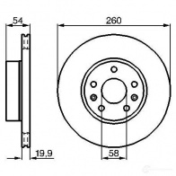 Тормозной диск BOSCH 338790 0986478218 B D173 TVJ6KN