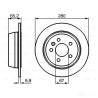 Тормозной диск BOSCH LNNSWN 339236 BD 772 0986478873 - Изображение 5