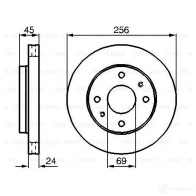 Тормозной диск BOSCH BD4 54 7I0FEW 0986478531 338996 - Изображение 5
