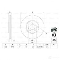 Тормозной диск BOSCH BD7 66 0986478867 94WITZ 339230 - Изображение 5