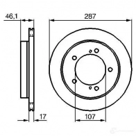 Тормозной диск BOSCH BR19PP 0986478422 BD3 53 338905 - Изображение 5