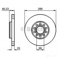Тормозной диск BOSCH BD9 88 3Q031 339433 0986479157 - Изображение 4