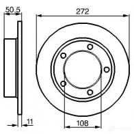 Тормозной диск BOSCH 0986478746 339155 BD659 E1 90 R - 02C0100/0196 - Изображение 4