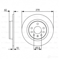 Тормозной диск BOSCH 0986479515 339744 GF40GP1 BD136 9 - Изображение 2