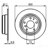 Тормозной диск BOSCH 2W647 BD26 4 0986478321 338854