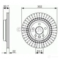 Тормозной диск BOSCH JT5N1D 0986479713 BD15 45 339919 - Изображение 6