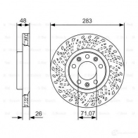 Тормозной диск BOSCH WRYDU 0986479c35 340256 BD 2174 - Изображение 6