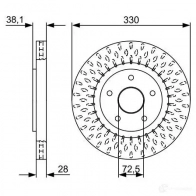 Тормозной диск BOSCH 0986479v85 9UIFG BD249 0 1193480144
