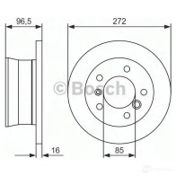 Тормозной диск BOSCH BD 364 338914 0986478433 GR5WAQ - Изображение 5