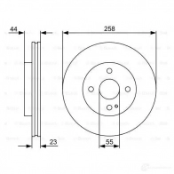 Тормозной диск BOSCH 339765 0986479541 BD1386 E1 90 R - 02C0349/0095 - Изображение 6