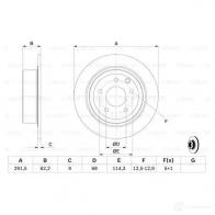 Тормозной диск BOSCH B D2199 0986479c60 1193479397 6PZJ8S - Изображение 6