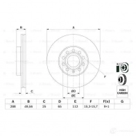 Тормозной диск BOSCH 0986479088 339372 E1 90 R -02C0348/0027 BD1023 - Изображение 4