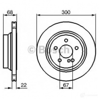 Тормозной диск BOSCH 339327 BD9 29 0986479042 250HHD - Изображение 6