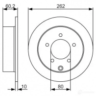 Тормозной диск BOSCH BD1728 340184 0986479a41 E1 90 R -02C0372/0148 - Изображение 5