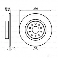 Тормозной диск BOSCH CD1158 339403 0986479120 BD9 61 - Изображение 5