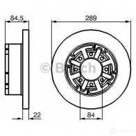 Тормозной диск BOSCH 339249 BD7 85 0986478886 CD1162 - Изображение 5