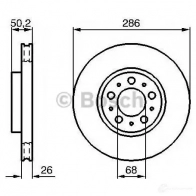 Тормозной диск BOSCH 0986479210 BD10 77 339472 W3O1BU2 - Изображение 6