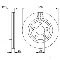 Тормозной диск BOSCH BD1384 339762 0986479537 E1 90 R - 02C0074/0387 - Изображение 2
