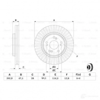 Тормозной диск BOSCH 339697 BD132 2 03JM7X 0986479456 - Изображение 5