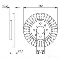 Тормозной диск BOSCH 0986479788 339991 BD 1618 7W5019G - Изображение 4