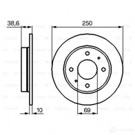 Тормозной диск BOSCH 339495 O6TW7 B D1102 0986479236 - Изображение 5