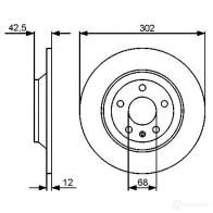 Тормозной диск BOSCH 339699 BD1286 0986479458 E1 90 R - 02C0100/0164 - Изображение 5