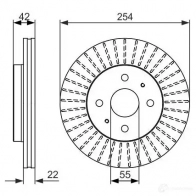 Тормозной диск BOSCH BD1 522 0986479685 DSSIR79 339894 - Изображение 6