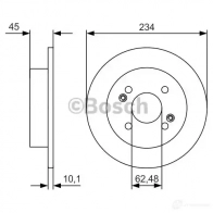 Тормозной диск BOSCH 0986479d02 BD2 423 340280 0I0JA - Изображение 2