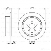 Тормозной диск BOSCH WTVYM 339428 0986479150 BD 1644 - Изображение 5