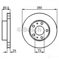 Тормозной диск BOSCH 0986478434 338915 BD365 E1 90 R - 02C0074/0302 - Изображение 5