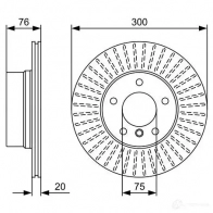 Тормозной диск BOSCH 0986479497 IVMZN BD13 56 339734 - Изображение 7