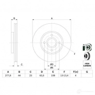 Тормозной диск BOSCH BD 1676 0986479659 J7OLL9X 339873 - Изображение 2