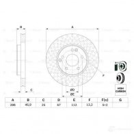 Тормозной диск BOSCH GVO7VPX 339067 BD5 42 0986478624 - Изображение 4