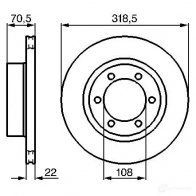 Тормозной диск BOSCH EFOLY BD61 2 339124 0986478698 - Изображение 3