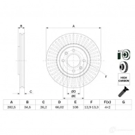 Тормозной диск BOSCH 7F3TPOI 1425140903 0986479e67 BD 2699 - Изображение 6