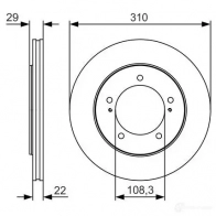 Тормозной диск BOSCH 1193479793 BD196 5 J6D6W5 0986479s78