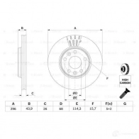 Тормозной диск BOSCH 339774 B D1395 COZW8 0986479551 - Изображение 6