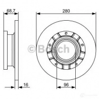 Тормозной диск BOSCH 0986479401 339647 6HZVK8 BD12 93 - Изображение 4