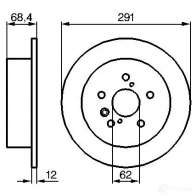 Тормозной диск BOSCH 339464 BD106 9 PJF5YDH 0986479200 - Изображение 5