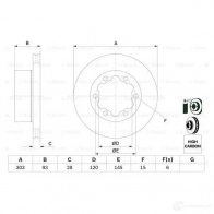 Тормозной диск BOSCH 0986479296 RKDXC 339550 BD11 59 - Изображение 5