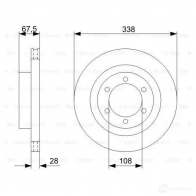 Тормозной диск BOSCH 0986479304 339558 BD 1167 SZHIY1 - Изображение 2