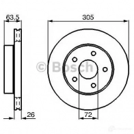 Тормозной диск BOSCH 316ZL BD6 83 0986478772 339169 - Изображение 6
