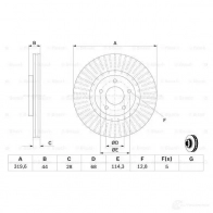 Тормозной диск BOSCH BD15 17 0986479679 339890 J58GM - Изображение 6