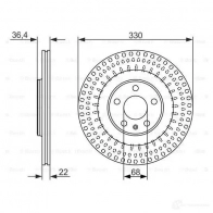 Тормозной диск BOSCH BD158 0 339956 0986479750 32H61 - Изображение 4