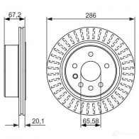 Тормозной диск BOSCH BD125 3 0986479394 FDXPT3 339640